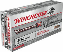 Winchester VarmintX Ammunition - 204 Ruger - 32 Grain Polymer Tip - 20 Rounds Winchester VarmintX Ammunition - 204 Ruger - 32 Grain Polymer Tip - 20 Rounds