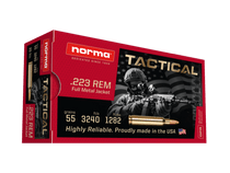 Norma Ammunition - 223 Remington - 55 Grain Full Metal Jacket - 20 Rounds - Brass Case