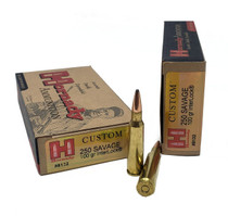 Hornady Custom Ammunition - 250 Savage - 100 Grain Interlock - 20 Rounds - Brass Case Hornady Custom Ammunition - 250 Savage - 100 Grain Interlock - 20 Rounds - Brass Case