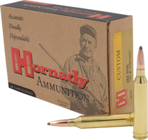 Hornady Custom Ammunition - 264 Winchester Mag - 140 Grain InterLock Soft Point - 20 Rounds - Brass Case Hornady Custom Ammunition - 264 Winchester Mag - 140 Grain InterLock Soft Point - 20 Rounds - Brass Case