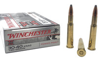 Winchester Super-X Ammunition - 30-40 Krag - 180 Grain Power-Point - 20 Rounds - Brass Case Winchester Super-X Ammunition - 30-40 Krag - 180 Grain Power-Point - 20 Rounds - Brass Case