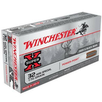 Winchester Super-X Ammunition - 32 Winchester Special - 170 Grain Power Point - 20 Rounds - Brass Case