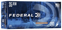 Federal Power-Shok Ammunition - 35 Remington - 200 Grain Soft Point - 20 Rounds -  Brass Case Federal Power-Shok Ammunition - 35 Remington - 200 Grain Soft Point - 20 Rounds -  Brass Case