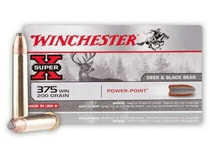 Winchester Super-X Ammunition - 375 Winchester - 200 Grain Power Point - 20 Rounds - Brass Case Winchester Super-X Ammunition - 375 Winchester - 200 Grain Power Point - 20 Rounds - Brass Case
