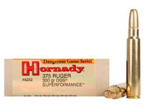 Hornady Dangerous Game Series Ammunition - 375 Ruger - 300 Grain DGS - 20 Rounds - Brass Case