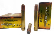 Federal Fusion Safari Ammunition - 458 Win Mag - 500 Grain Fusion Soft Point - 20 Rounds - Brass Case Federal Fusion Safari Ammunition - 458 Win Mag - 500 Grain Fusion Soft Point - 20 Rounds - Brass Case