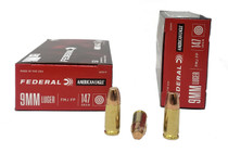 Federal American Eagle Ammunition - 9 MM - 147 Grain Full Metal Jacket - 50 Rounds - Brass Case Federal American Eagle Ammunition - 9 MM - 147 Grain Full Metal Jacket - 50 Rounds - Brass Case