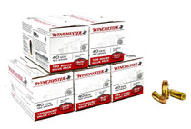 Winchester Ammunition - 40 S&W - 165 Grain Full Metal Jacket - 100 Rounds - Brass Case Winchester Ammunition - 40 S&W - 165 Grain Full Metal Jacket - 100 Rounds - Brass Case