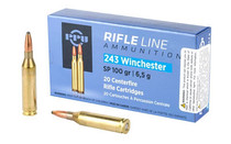 Prvi Partizan Ammunition - 243 Win - 100 Grain Soft Point - 20 Rounds - Brass Case Prvi Partizan Ammunition - 243 Win - 100 Grain Soft Point - 20 Rounds - Brass Case