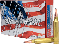 Hornady American Whitetail Ammunition - 7 MM Remington Magnum - 139 Grain Interlock Soft Point - 20 Rounds - Brass Case