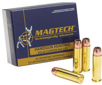 MagTech Ammunition - 454 Casull - 225 Grain Solid Copper Hollow Point - 20 Rounds - Brass Case