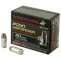 Winchester PDX Ammunition - 40 S&W - 165 Grain Bonded Hollow Point - 20 Rounds Winchester PDX Ammunition - 40 S&W - 165 Grain Bonded Hollow Point - 20 Rounds
