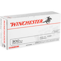 Winchester Subsonic Ammunition - 300 AAC Blackout - 200 Grain Open Tip - 20 Rounds - Brass Case Winchester Subsonic Ammunition - 300 AAC Blackout - 200 Grain Open Tip - 20 Rounds - Brass Case