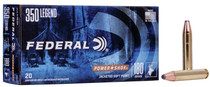 Federal PowerShok Ammunition - 350 Legend - 180 Grain Jacketed Soft Point - 20 Rounds - Brass Case