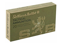 Sellier & Bellot Ammunition - 5.56x45 MM - 55 Grain M193 Full Metal Jacket - 20 Rounds - Brass Case