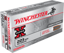 Winchester Super-X - 223 Remington - 55 Grain Jacketed Soft Point- 20 Rounds