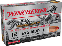Winchester Copper Deer Season Ammunition - 12 Gauge - 2 3/4" - 1 Oz. Copper Sabot Slug - 5 Rounds