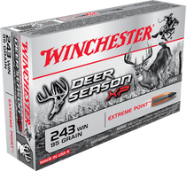 Winchester Deer Season XP - 243 Winchester - 95 Grain Extreme Point Polymer Tip - 20 Rounds - Brass Case Winchester Deer Season XP - 243 Winchester - 95 Grain Extreme Point Polymer Tip - 20 Rounds - Brass Case