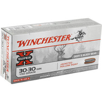 Winchester Super-X Ammunition - 30-30 Winchester - 150 Grain Jacketed Hollow Point - 20 Rounds - Brass Case