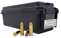Miwall New Ammunition - 38 Special - 125 Grain Jacketed Hollow Point - 250 Rounds W/ Free Ammo Can- Brass Case