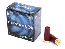 Federal Top Gun Ammunition - 12 Gauge - 2 3/4" - 2 3/4 Dram EQ. - 1 Oz. - 7 1/2 Lead Shot - 25 Rounds