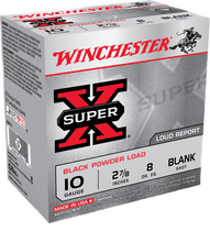 Winchester Super-X Ammunition - 10 Gauge - 2 7/8" - 8 Dr Eq. - Blank Shot - 25 Rounds