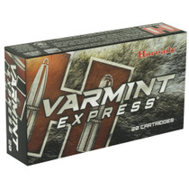 Hornady Varmint Express Ammunition - 22-250 Remington - 55 Grain V-MAX - 200 Rounds - Case