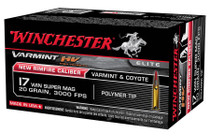 Winchester | 17 Win Super Mag 20gr Polymer Tip | 50 Rounds