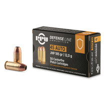 Prvi Partizan Ammunition - 45 Auto - 185 Grain Jacketed Hollow Point - 50 Rounds - Brass Case Prvi Partizan Ammunition - 45 Auto - 185 Grain Jacketed Hollow Point - 50 Rounds - Brass Case