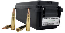 Miwall New Ammunition - 308 Winchester - 168 Grain A-Max - 100 W/ Free Ammo Can Rounds - Brass Case Miwall New Ammunition - 308 Winchester - 168 Grain A-Max - 100 W/ Free Ammo Can Rounds - Brass Case