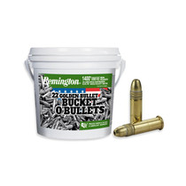 Remington Golden Bullet Ammunition - 22 Long Rifle - 36 Grain Hollow Point - 1400 Round Bucket Remington Golden Bullet Ammunition - 22 Long Rifle - 36 Grain Hollow Point - 1400 Round Bucket