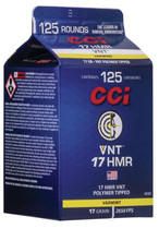 CCI Varmint Ammunition - 17 HMR - 17 Grain VNT Polymer Tip - 125 Rounds