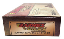 Barnes Vor-TX Ammunition - 300 Winchester Magnum - 165 Grain TTSX BT (Lead Free)- 20 Rounds - Brass Case Barnes Vor-TX Ammunition - 300 Winchester Magnum - 165 Grain TTSX BT (Lead Free)- 20 Rounds - Brass Case