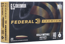 Federal Premium Ammunition - 6.5 Creedmoor - 140 Grain Berger Hybrid Target - 20 Rounds Federal Premium Ammunition - 6.5 Creedmoor - 140 Grain Berger Hybrid Target - 20 Rounds