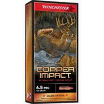 Winchester Copper Impact Ammunition - 6.5 PRC - 125 Grain Copper Extreme Point - 20 Rounds Winchester Copper Impact Ammunition - 6.5 PRC - 125 Grain Copper Extreme Point - 20 Rounds