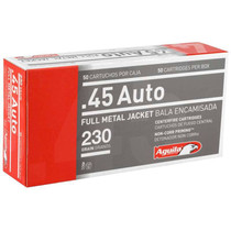 Aguila Ammunition - 45 Auto - 230 Grain Full Metal Jacket - 50 Rounds