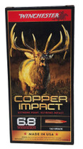 Winchester Copper Impact Ammunition - 6.8 Western - 162 Grain Copper - 20 Rounds Winchester Copper Impact Ammunition - 6.8 Western - 162 Grain Copper - 20 Rounds