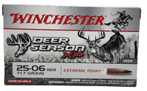 Winchester Deer Season XP Ammunition - 25-06 Remington - 117 Grain Extreme Point - 20 Rounds