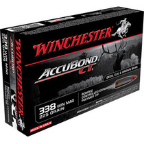 Winchester Expedition Ammunition - 338 Winchester Magnum - 225 Grain AccuBond CT - 20 Rounds