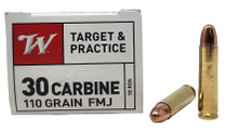 Winchester Ammunition - 30 Carbine - 110 Grain Full Metal Jacket - 50 Rounds Winchester Ammunition - 30 Carbine - 110 Grain Full Metal Jacket - 50 Rounds