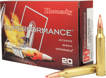 Hornady Superformance SST Ammunition - 7 MM Remington Magnum - 154 Grain SST - 20 Rounds  - Brass Case