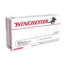 Winchester Ammunition - 10 MM Auto - 180 Grain Full Metal Jacket - 50 Rounds - Brass Case Winchester Ammunition - 10 MM Auto - 180 Grain Full Metal Jacket - 50 Rounds - Brass Case