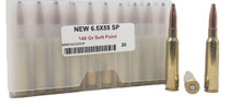Miwall New Ammunition - 6.5x55mm Swedish - 140 Grain Soft Point - 20 Rounds Miwall New Ammunition - 6.5x55mm Swedish - 140 Grain Soft Point - 20 Rounds