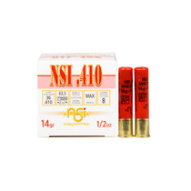 Nobel Sport Ammunition - 410 Bore - 2 1/2" - Max Dram EQ. - 8 Lead Shot - 25 Rounds Nobel Sport Ammunition - 410 Bore - 2 1/2" - Max Dram EQ. - 8 Lead Shot - 25 Rounds