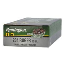 Remington Premier Ammunition - 204 Ruger - 32 Grain Accutip-V - 20 Rounds Remington Premier Ammunition - 204 Ruger - 32 Grain Accutip-V - 20 Rounds