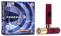 Federal Power Shok Ammunition - 410 Bore - 2 1/2" - 1/4 Oz. Rifled Slug HP - 5 Rounds