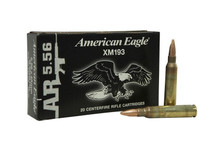 Federal American Eagle Ammunition - 5.56x45mm NATO - 55 Grain XM193 Full Metal Jacket - 20 Rounds Federal American Eagle Ammunition - 5.56x45mm NATO - 55 Grain XM193 Full Metal Jacket - 20 Rounds