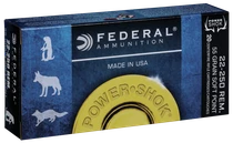 Federal | 22-250 Rem 55gr SP | 20 Rounds