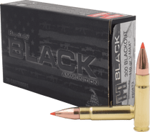 Hornady 300 Blackout 110 Grain V-Max Black - 200 Rounds - Brass Case