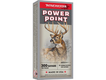 Winchester Power Point Ammunition - 300 Savage - 150 Grain Soft Point - 20 Rounds Winchester Power Point Ammunition - 300 Savage - 150 Grain Soft Point - 20 Rounds